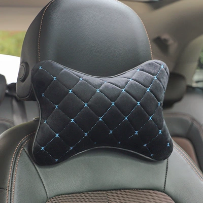 Pillow, Car Cushion, Four-Season Car – Headrest - black-blue-line-single-pack
