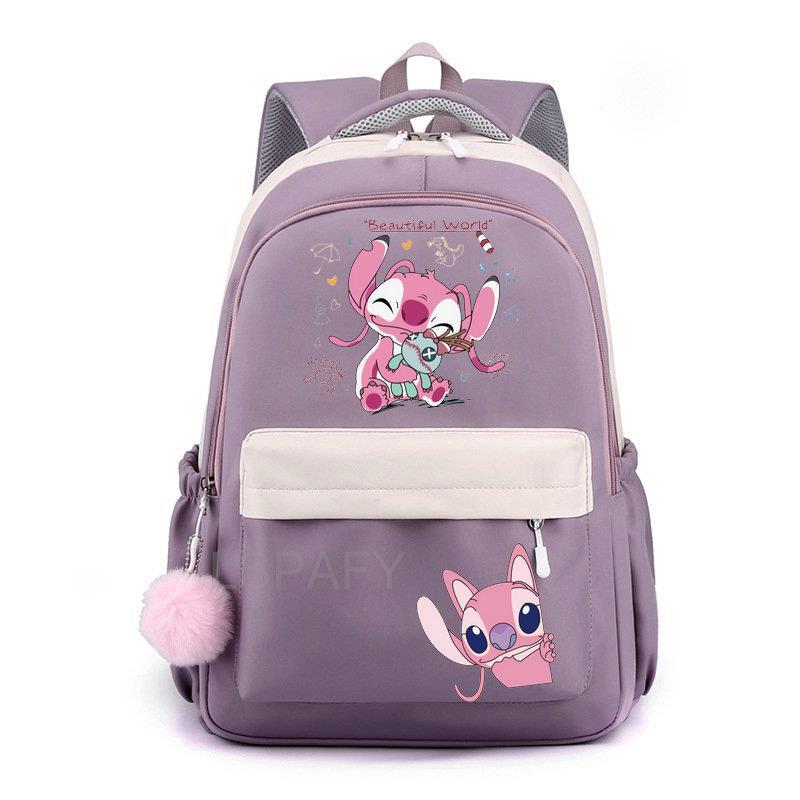 Stitch niños bolso de escuela mochila moda niños mochila de viaje lindo niño niña libro mochila