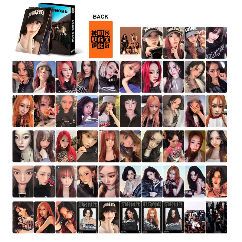 55 Aespa Single Album "Dirty Work" Lomo Card Xiaoka Liu Zhimin Jin Dianning Yizhuo