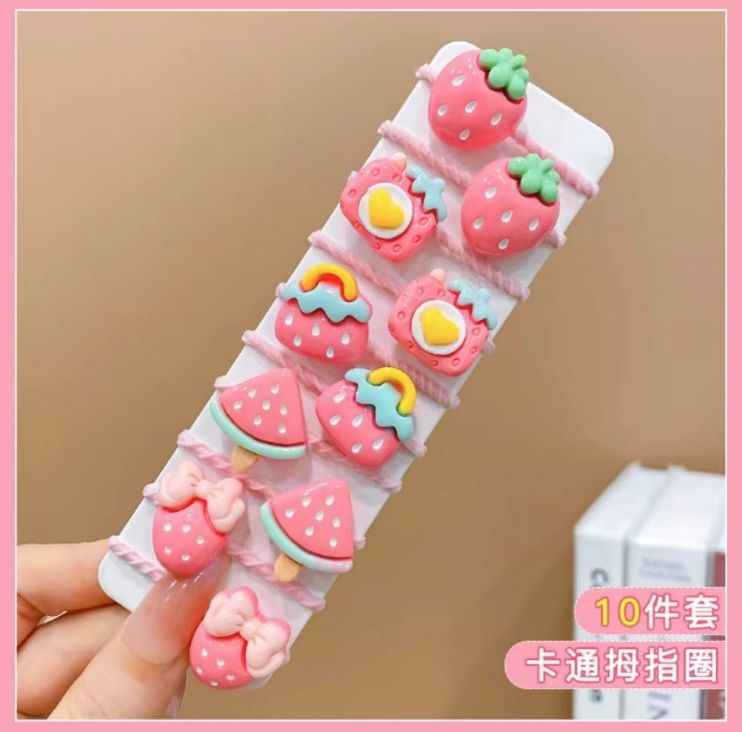 Niños de dibujos animados banda de goma niñas lindas bebés cuerdas de cabello elásticas no lastimas cuerdas de cabello pequeñas adornos para el cabello