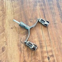 通用紡車輪金屬雙搖臂配件改裝平衡杆摺疊搖把路亞輪魚輪輕量把手