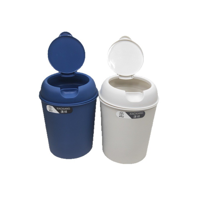 Papelera mini linda para el hogar y oficina, cubo de almacenamiento para clasificación en dormitorio, venta al por mayor.