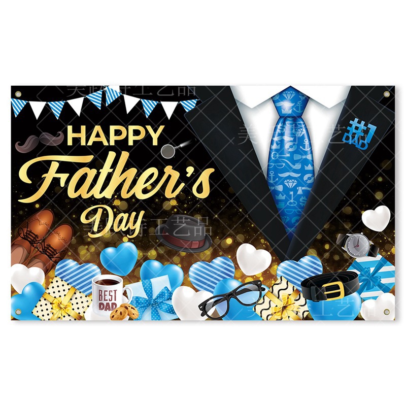Nuevos productos del día del padre fiesta decoración tela de fondo fiesta de cumpleaños del padre decoración de fondo banner diseño festivo