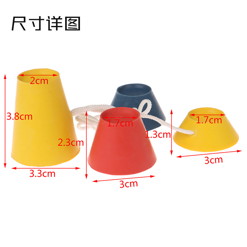 4 piezas / juego de base de goma de golf final Tee golf práctica de forma creativa clavo