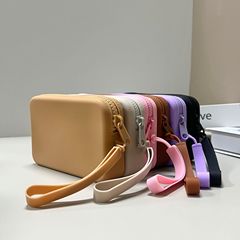 シリカゲル収納バッグミニイヤホン雑品収納袋携帯鍵カード入れ財布防水防塵化粧バッグ