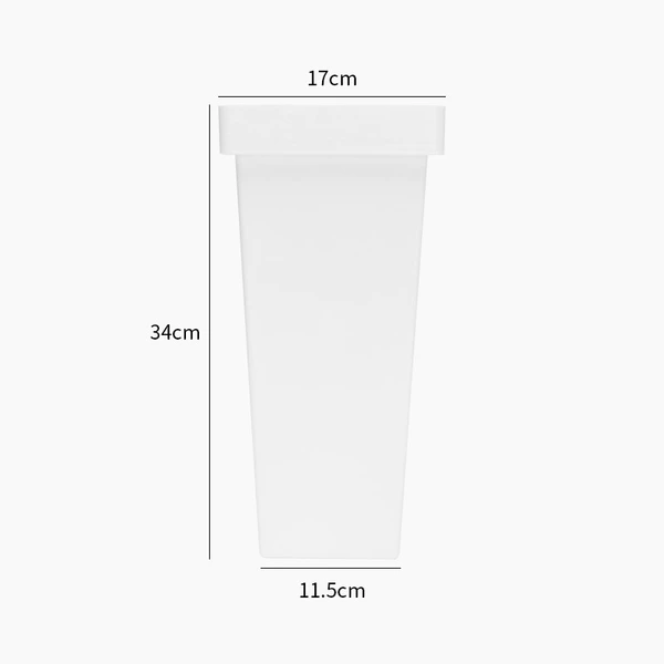 Small square bucket white