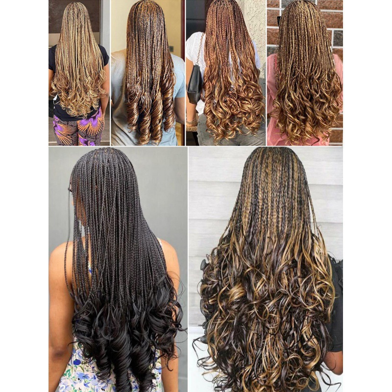 28inch French Curl crochet pieza de pelo pelucita fibra química pelucita trenza trenza sucia pelo trenza