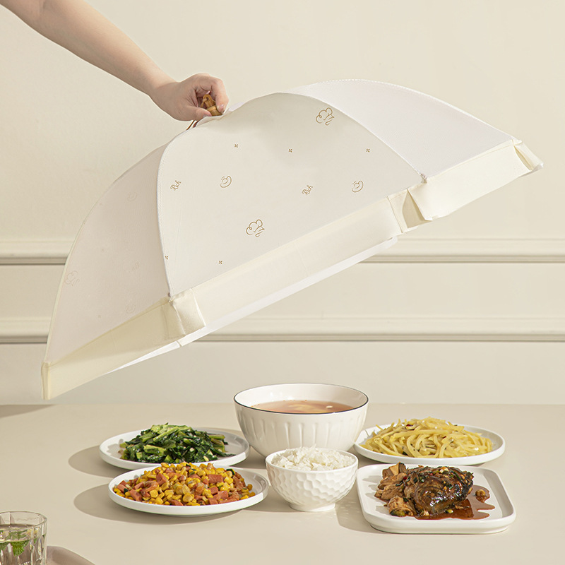 Vegetable Cover Household Leftover Vegetable Flies-proof Dust-proof Insect-proof New Foldable Table Cover Vegetable Net Cover Artifact