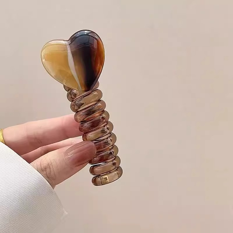 Gradiente de color gelatina línea telefónica cabello anillo cabeza cuerda para mujeres 2025 nueva banda de goma de cola de caballo alta toque de sombrero sin rastro temperamento