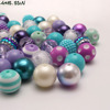 Marine acrylic beads, wide color palette, 20mm