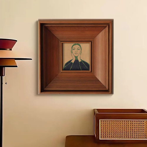 French-style niche art living room decoration painting Nordic retro medieval style entryway bedroom corridor portrait wall art