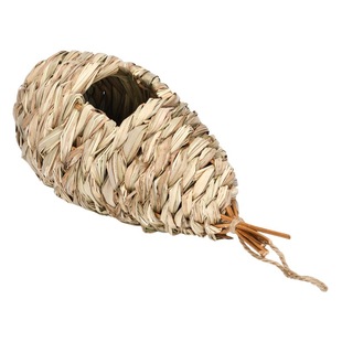 Temu popular straw bird nest creative hand-woven bird cage garden decoration bird house ecological bird house thermal supplies