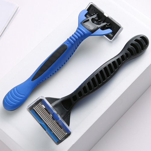 Women's manual razor razor razor armpit leg hair pubic hair special hair removal razor 6-layer blade