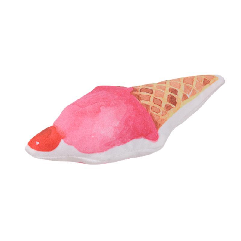 Bebé sonajero dibujos animados helado BB llamada mano agarre palo bebé calmante juguete Estilo nórdico helado sonajero juguete