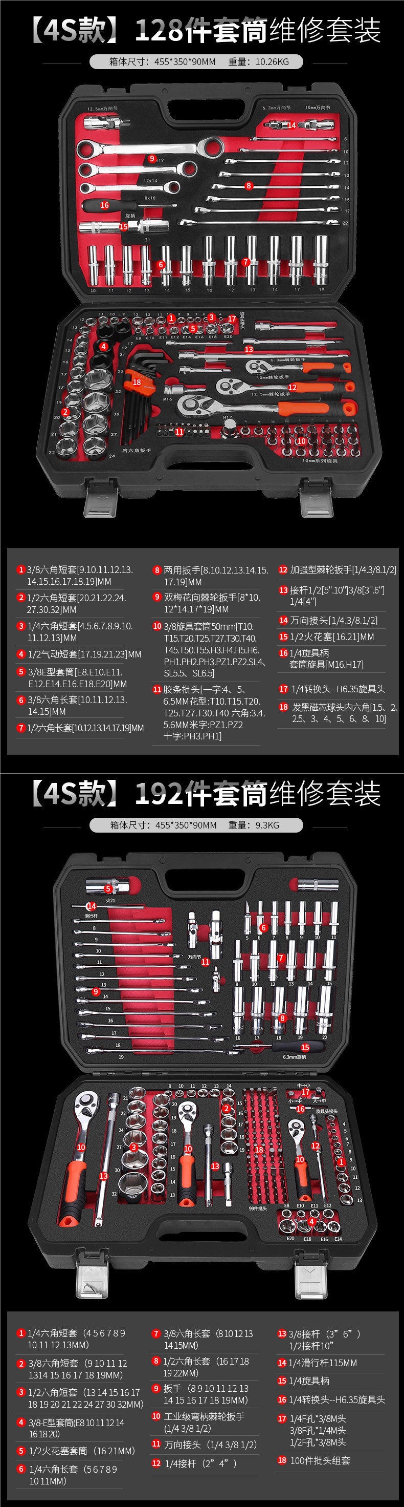 Green Forest Auto Repair 53-Piece Tool Set Socket Wrench Ratchet Car Repair Combination Tool Box Multifunctional Small Flywheel