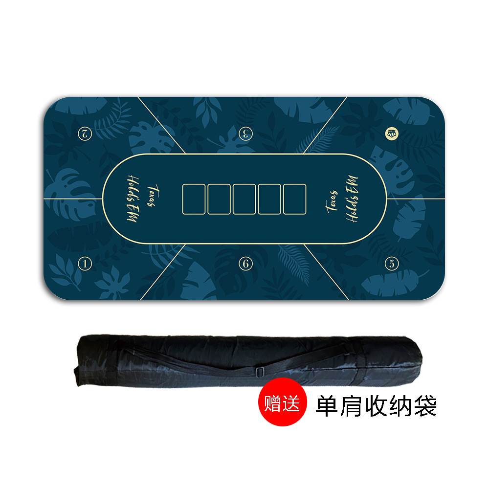 Texas poker estera de mesa Baijia dados paño estera de mesa redonda chip de juego de la tarjeta de Jack Negro alfombra de goma personalización