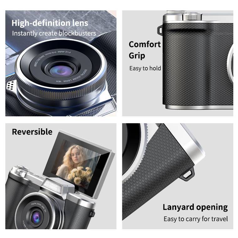 Folding retro camera, Birthday gift, high-quality style