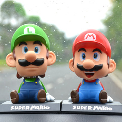 Super Mario Brother Mario Loly Mario Figure Car Interior Ornament Car Cake Baking Decor