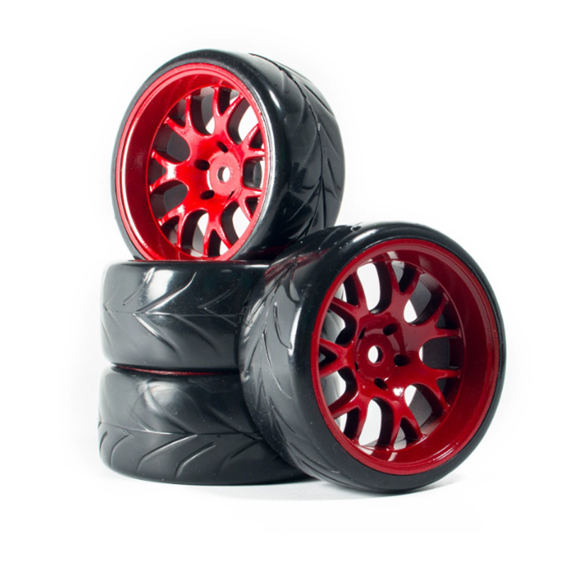 Flat Racing Car Four-Wheel Drive Remote Control Car Model 1/10 Drift Tires Traxxas Hsp Tamiya Hpi Kyosho