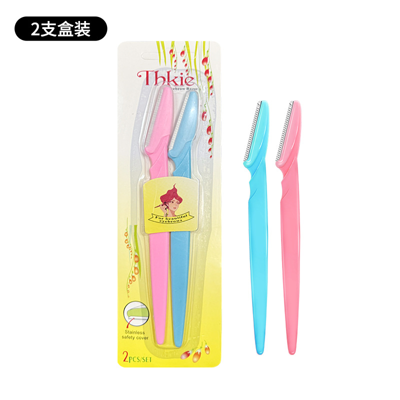 Cuchillo de reparación de cejas de seguridad, raspador de cejas para hombres y mujeres, raspador de cejas para principiantes profesionales, afeitador de cejas para principiantes al por mayor