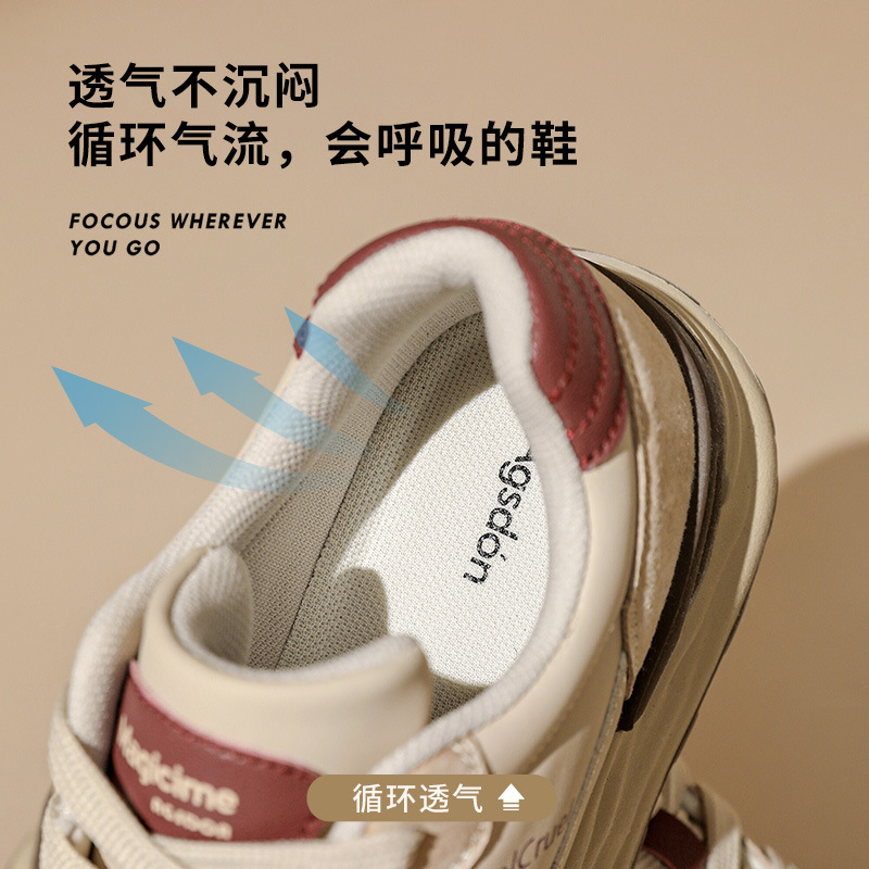 Zapatillas Augusden estilo 'dad shoes' para mujer, novedad primavera 2026, con suela gruesa y blanda, diseño waffle, estilo retro alemán, zapatillas de entrenamiento de moda.