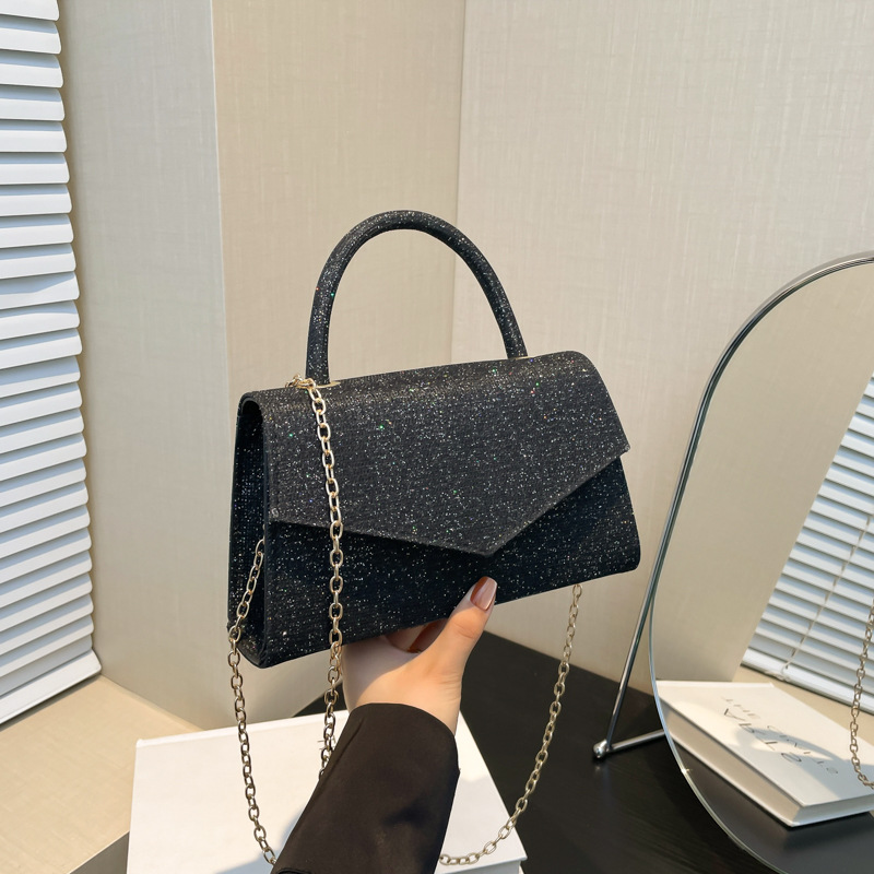 Cadena de moda bolso cuadrado pequeño femenino 2024 otoño nuevo estilo ins cena de moda bandolera bandolera casual de nicho