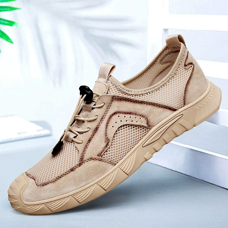 Мужская обувь, спортивная повседневная обувь, весна-лето, сетчатая обувь с низким берцем, уличные Нескользящие дышащие походные кроссовки, удобная обувь для досок, прилив