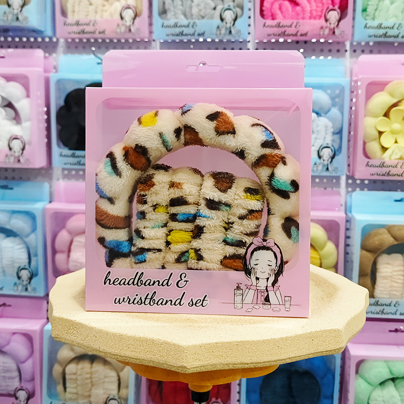 Nueva esponja de lavado de cara de Amazon, diadema de nubes, maquillaje de belleza, diadema de todo fósforo, diadema, horquilla, juego de caja de regalo