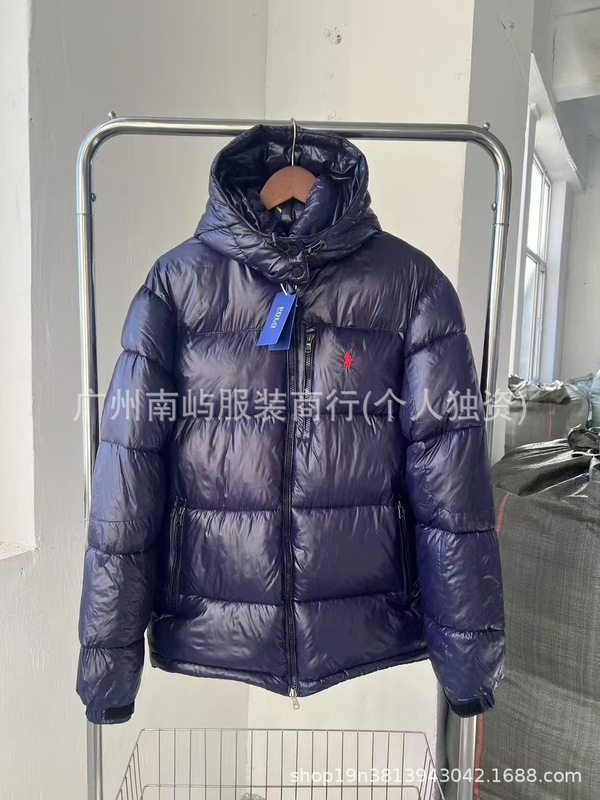 外贸冬季爆款高版拉夫RL男女同款小马标棉服加厚防风连帽保暖外套|undefined