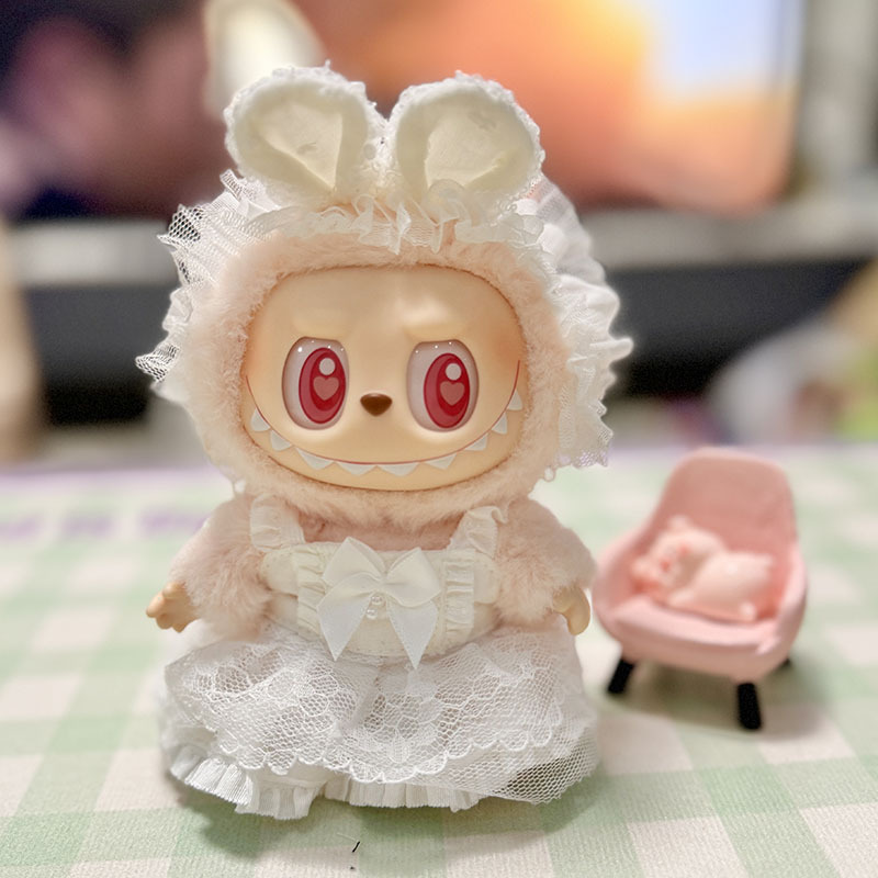 服のみ】第二世代ブラインドボックス ラブブ服 エポキシ樹脂製顔飾り ラブブ シットシットパーティーシリーズ ベビー服 可愛い|undefined