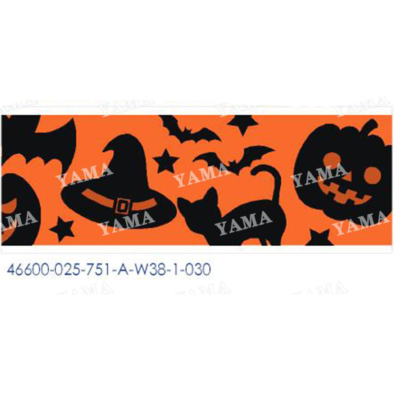 Cinta de Halloween al por mayor, 100 yardas, materiales para envolver regalos, decoración de Halloween, cinta de Halloween hecha a mano para bricolaje image 33