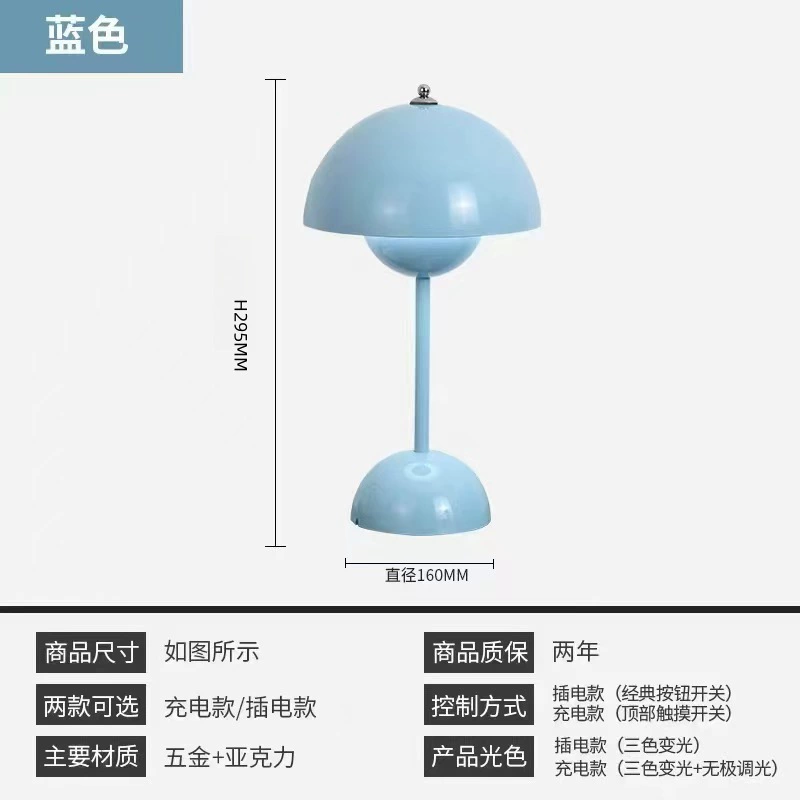 Design table lamp for bed, modern lights, eyes protection