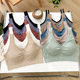 Cross-border Plus Fertilizer Plus Seamless Fixed Cup Sports Non-steel Ring Wrap Bra Vest Plus Size Beautiful Back Tube Top Women