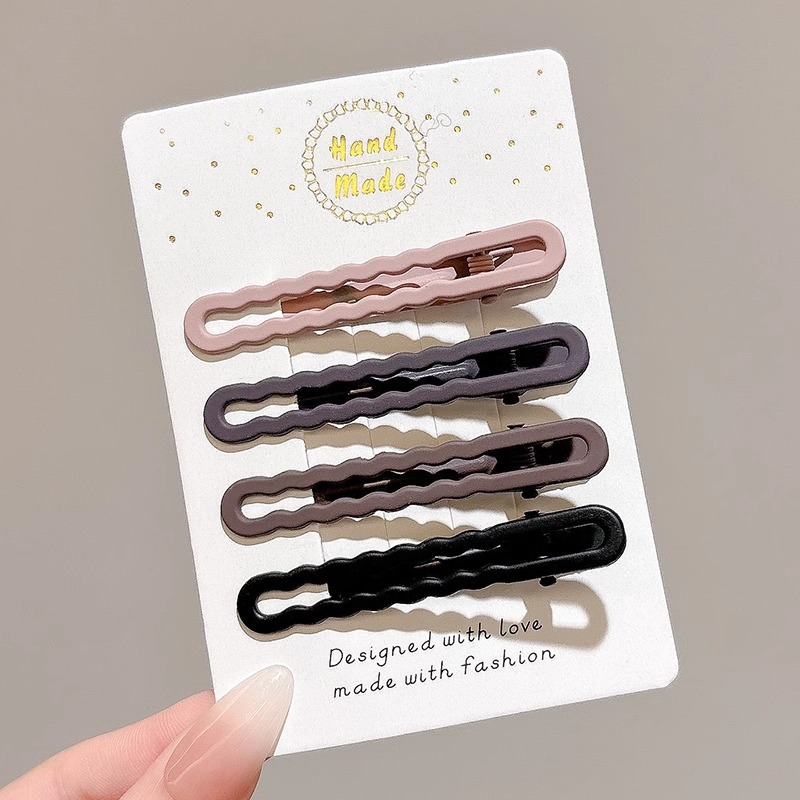 Meilad clip de cabello simple clip de una palabra 2025 nuevo clip de cabello de alta calidad maquillaje sin marcas lateral clip de frangeo adornamiento para el cabello