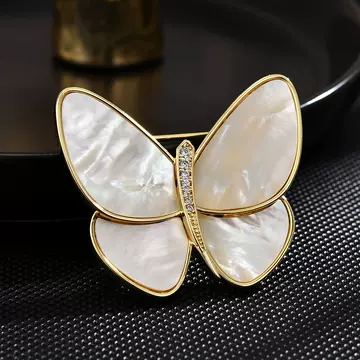New Luxury Cocoon Into Butterfly Natural Fritillary Butterfly Brooch Fashion Atmosphere Long Princess With Corsages In Stock