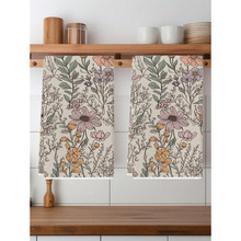 X 74541 Flower print dish cloth ����ӡ��ϴ����羳����ͨ