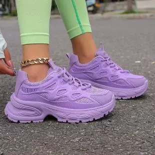 Rs прилив туфли с толстым дном для отца женщины 2024 весна и лето новые увеличенные повседневные кроссовки сетка дышащая беговая обувь