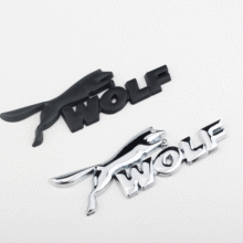 適用於福特福克斯嘉年華致勝翼虎翼博WOLF車改裝標 狼WOLF貼標