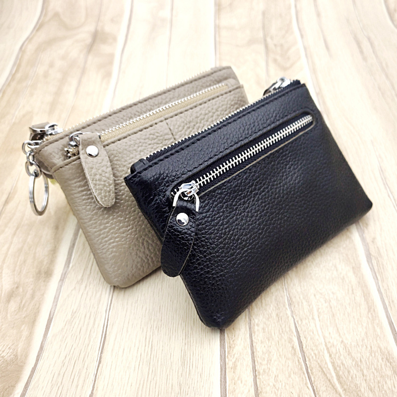 2021 New Fashion Coin purse creative simple card bag leather wallet litchi coin loose wallet wholesale