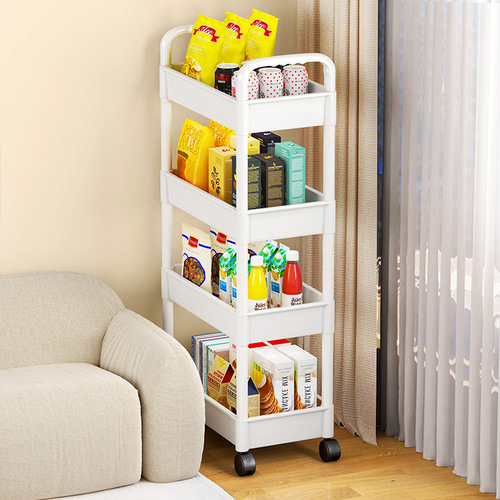 Stroller rack floor-standing multi-layer home bedroom baby mobile snack kitchen multi-functional storage rack