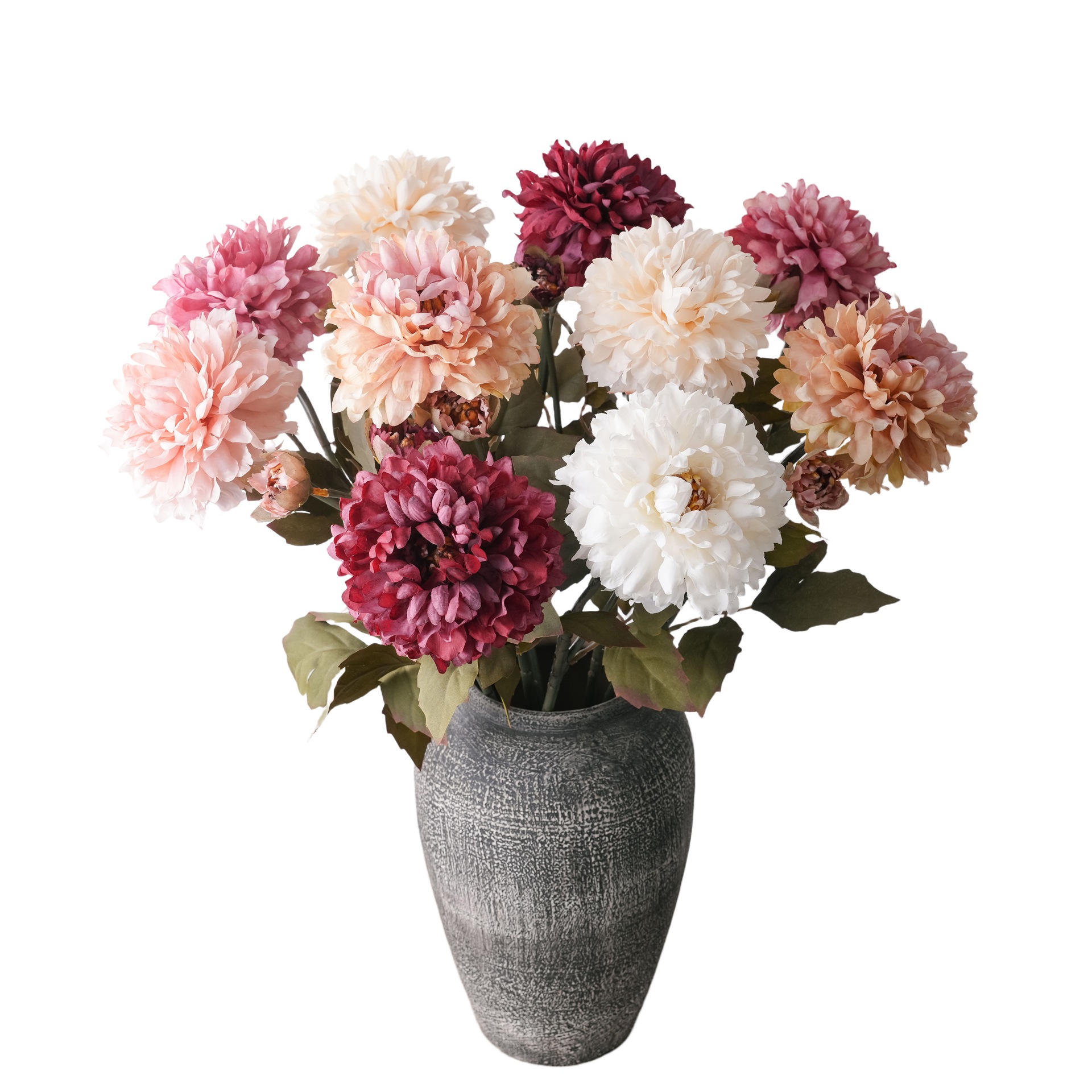 Wuheng Peony falsificó flores y plantas verdes artesanías de decoración de bodas al por mayor INS fabricantes de flores de simulación transfronterizas con flores en la mano