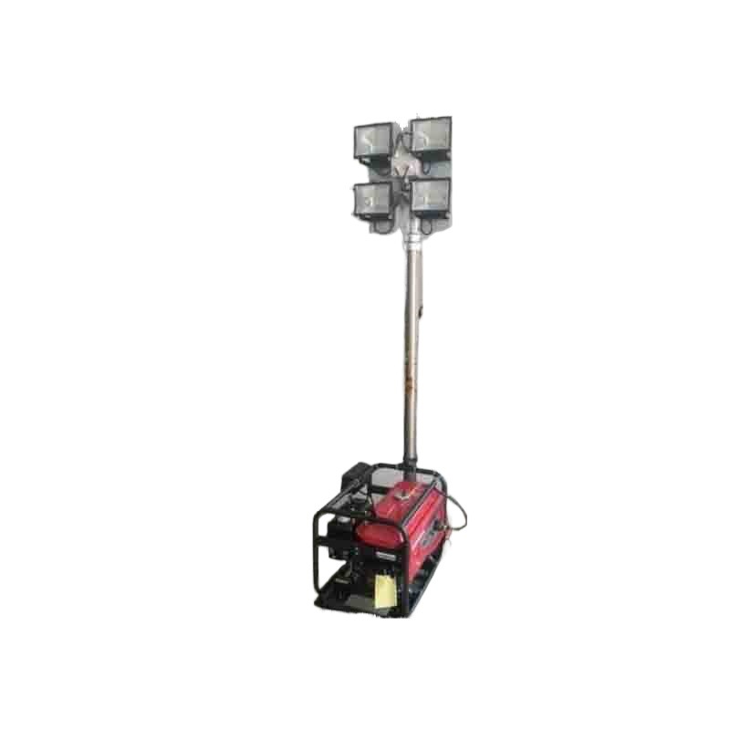 Ingeniería de iluminación de construcción de vehículos de elevación de tipo remolque rescate de emergencia y socorro en casos de desastres lámpara de iluminación de empuje de mano tipo de construcción nocturna de vehículos de iluminación