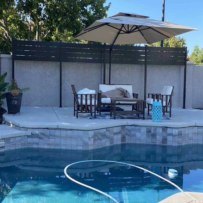 Shengjie алюминиевый сплав ограждение виллы внутренний двор забор алюминиевый стены перила железный открытый сад забор новый стиль