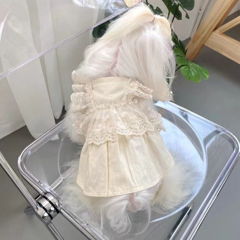 Vestido de verano para perros pequeños ropa ligera transpirable_voghion.com