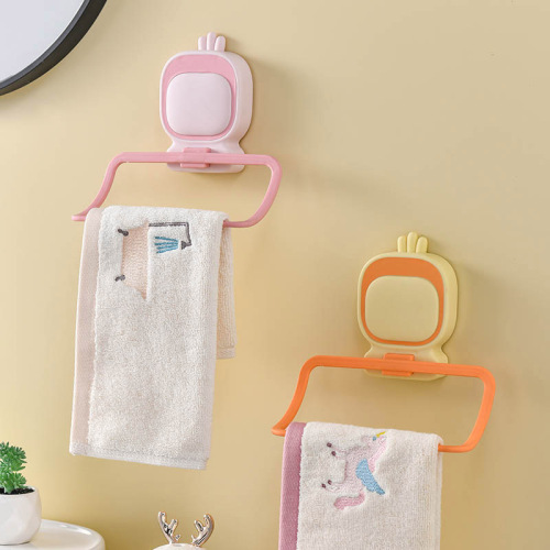 Alien Children Towel Rack, Face Towel Rack, Bathroom Invisible No-Damage Towel Hook, Cute Towel Rod