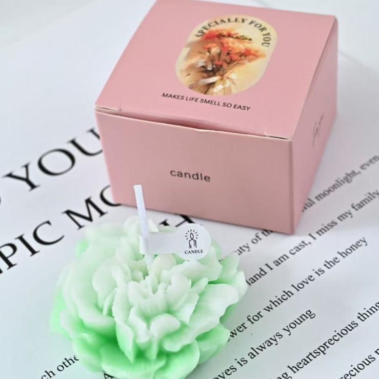 カーネーションの香りのキャンドル卸売手作りの香りのギフト教師の日のギフトの香り模擬花の形のワックス|undefined