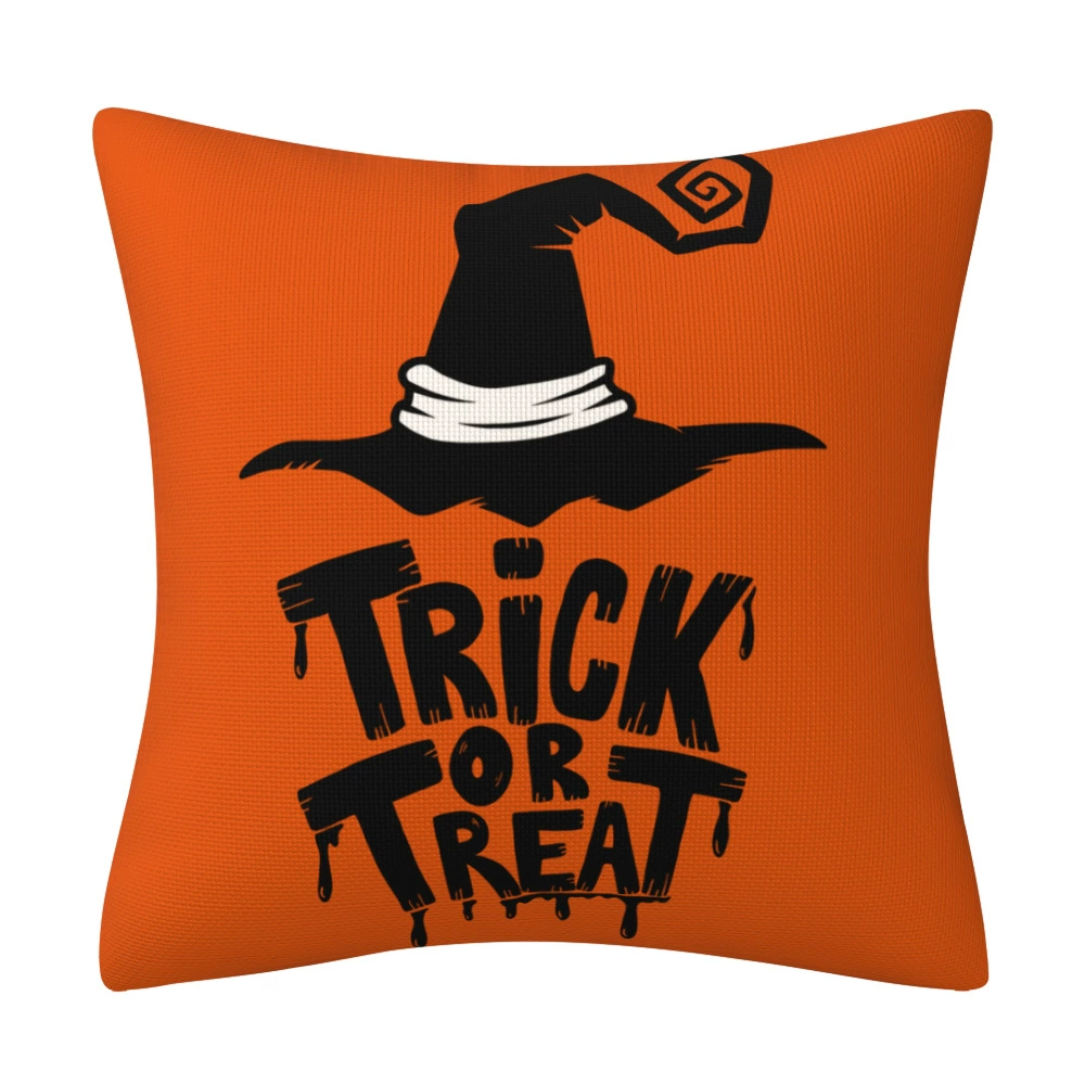 Pillow, orange pillowcase, decorations, sofa, Amazon, halloween
