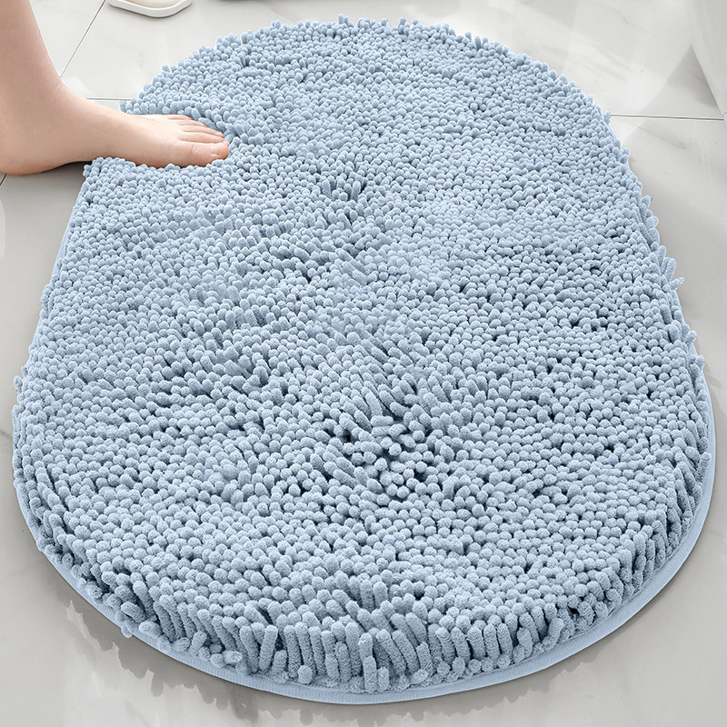 TEMU venta caliente esterillas de piso de cheneil de espesamiento alfombra de absorción de agua fuerte alfombra de puerta antideslizante inodoro alfombra de cama cama image 45