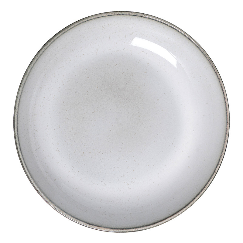 Plato de cerámica profunda retro simple platos caseros con sopa platos de ensalada de frutas platos de restaurante platos de comida occidental platos de pasta