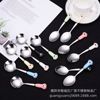 Cartoon fruit fork stainless steel, fruit dessert ceramics